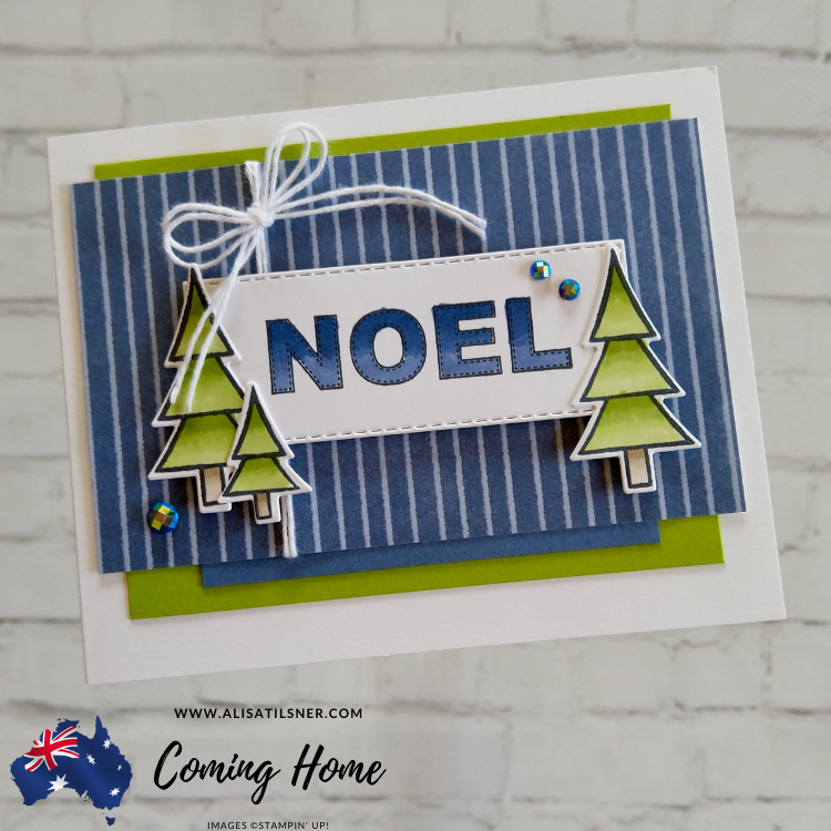 VIDEO & PDF: Stampin' Up! Coming Home Christmas Card