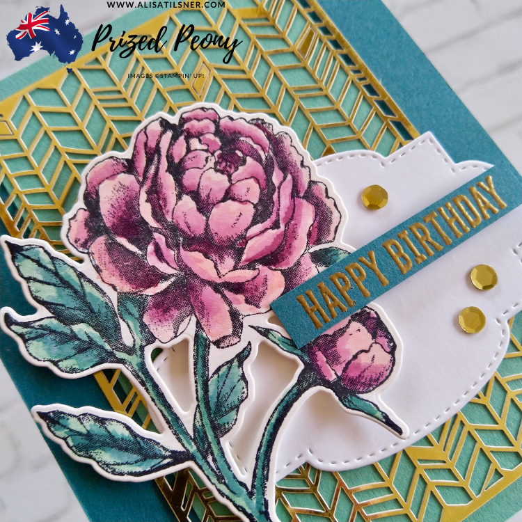 Stampin’ Up! Prized Peony Birthday Card