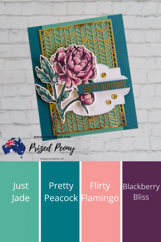 Stampin' Up! Prized Peony Birthday Card