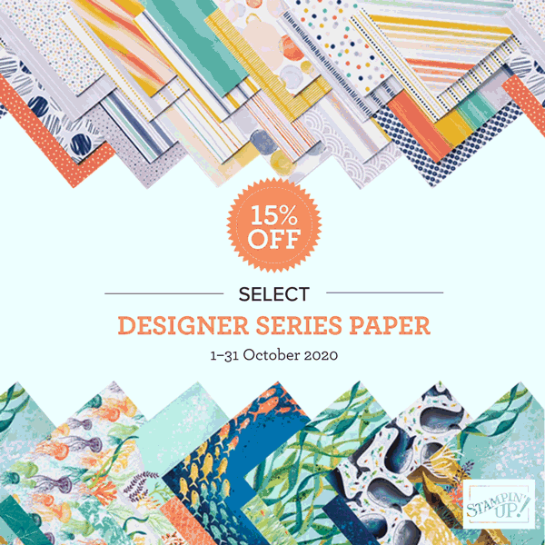 15% Off Select Designer Series Paper in October