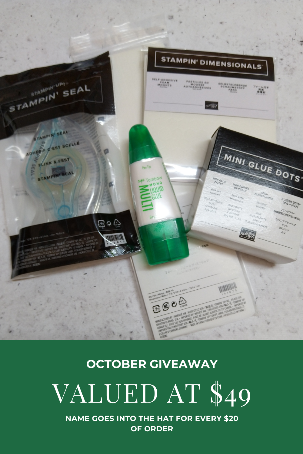 New October Prize Giveaway