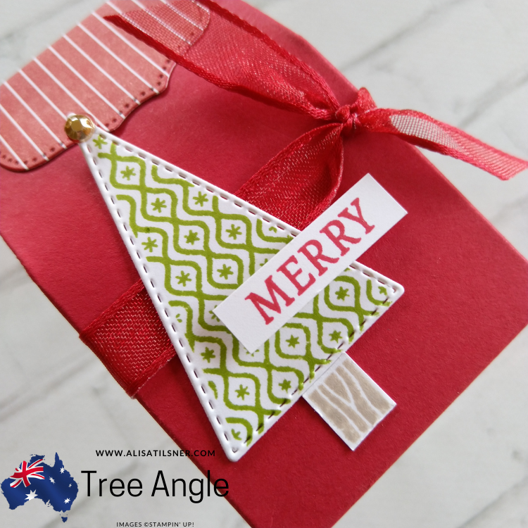Easy Christmas Treat Box using Tree Angle Stamp Set