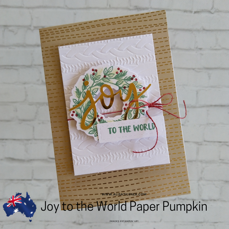 Joy to the World Paper Pumpkin