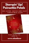 Poinsettia Petals Christmas Card