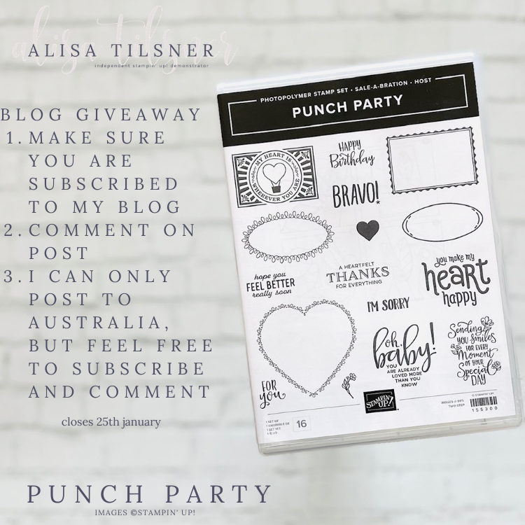 Blog Giveaway – Punch Party Stamp Set