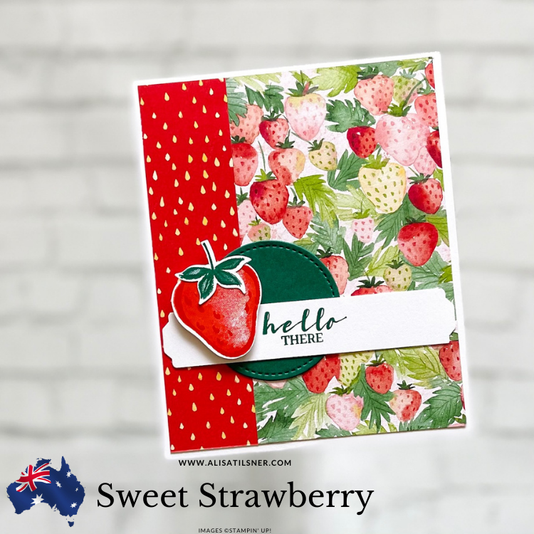 Stampin Up Sweet Strawberry and Berry Delightful Paper