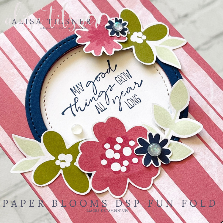 Fun Fold Card using Stampin’ Up! Designer Series Paper