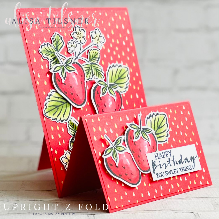 How to make an Upright Z Fold Card