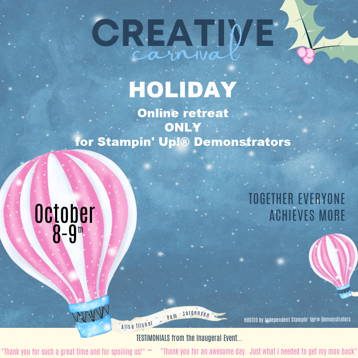 Creative Carnival Christmas Extravaganza Registration opening soon
