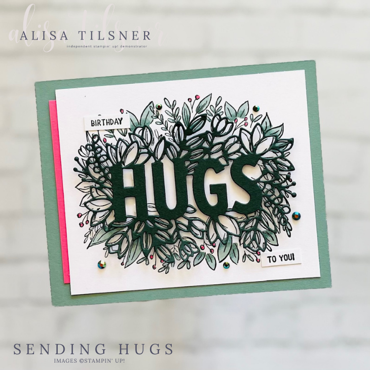 Stampin' Up! Sending Hugs Birthday Card.