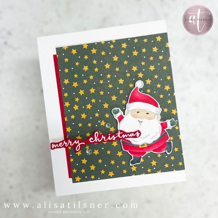 Be Jolly Santa Coloured with No Line Technique