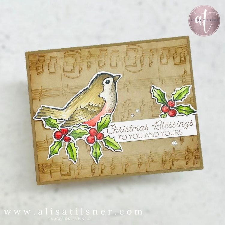 Vintage Feel Christmas Card with Video Tutorial