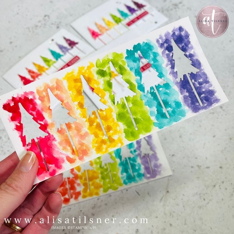 Another Rainbow Christmas Card using the Scrap Card