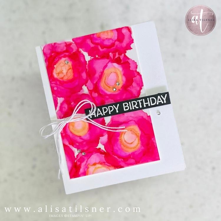 How to make Alcohol Ink Roses with Stampin’ Blends