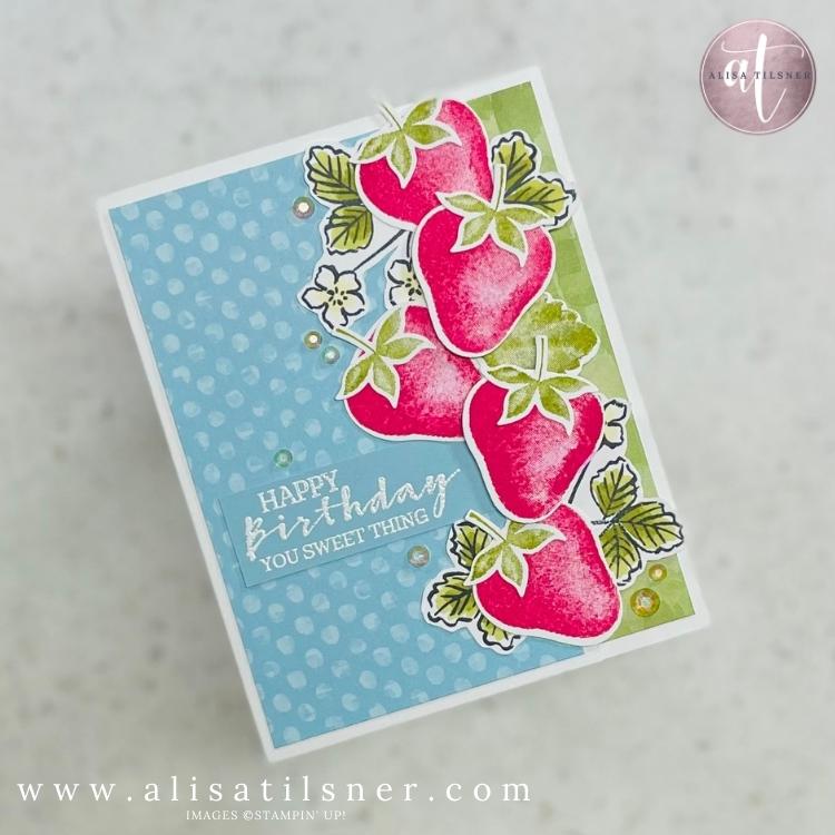 Sweet Strawberry Birthday Card