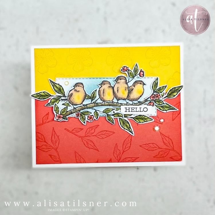 Free as a Bird coloured with Stampin’ Blends