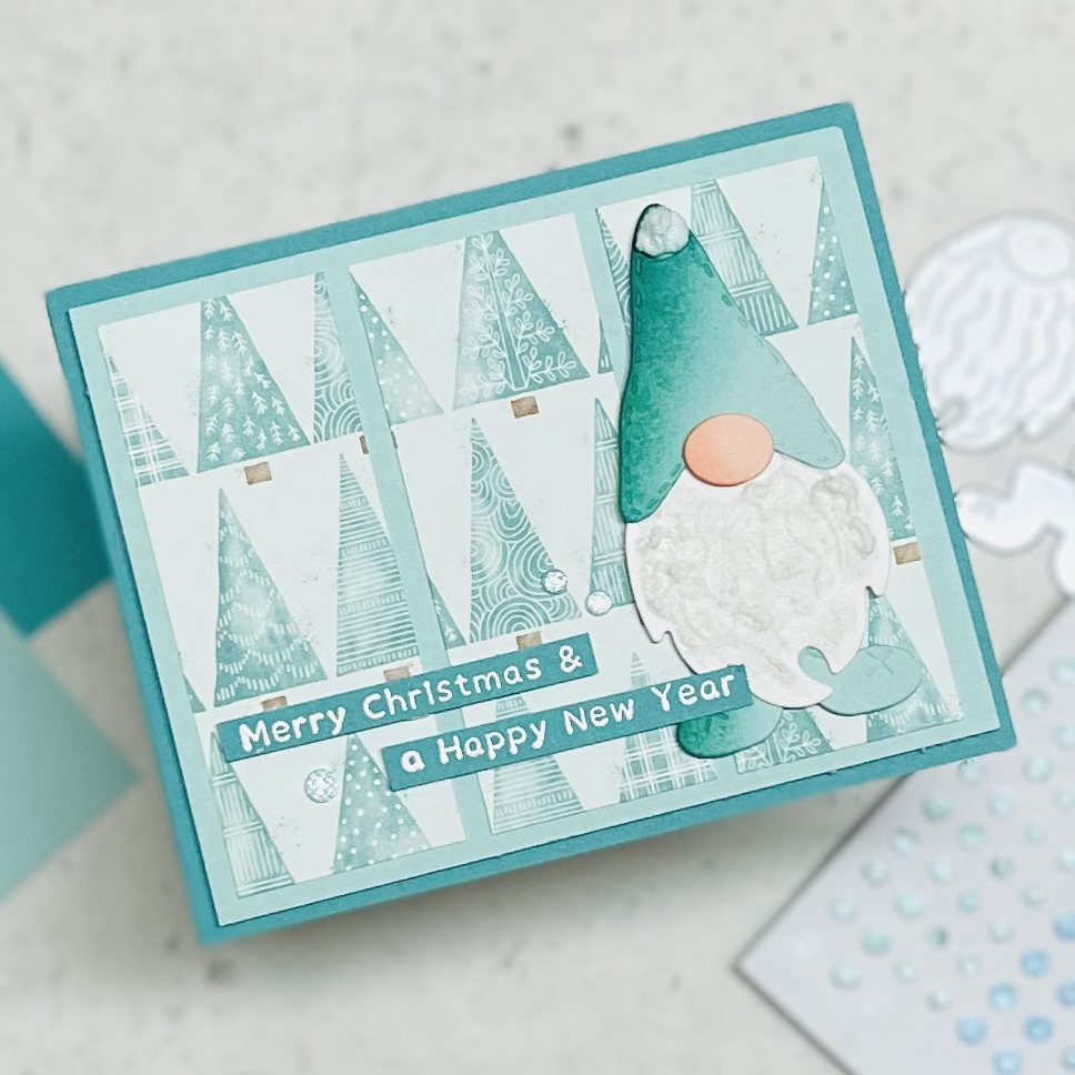 kindest gnomes stampin up puff paint
