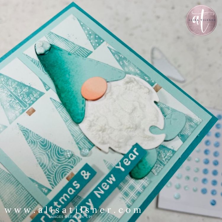 kindest gnomes stampin up puff paint