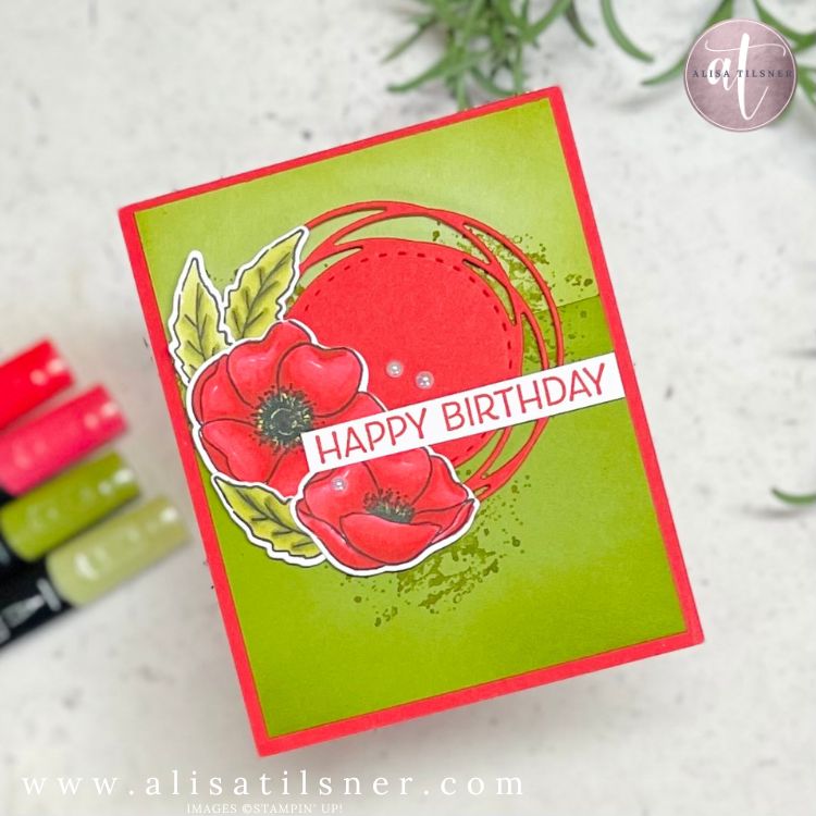 Stampin Up Painted Poppies
