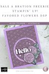 Stampin Up Favored Flowers DSP