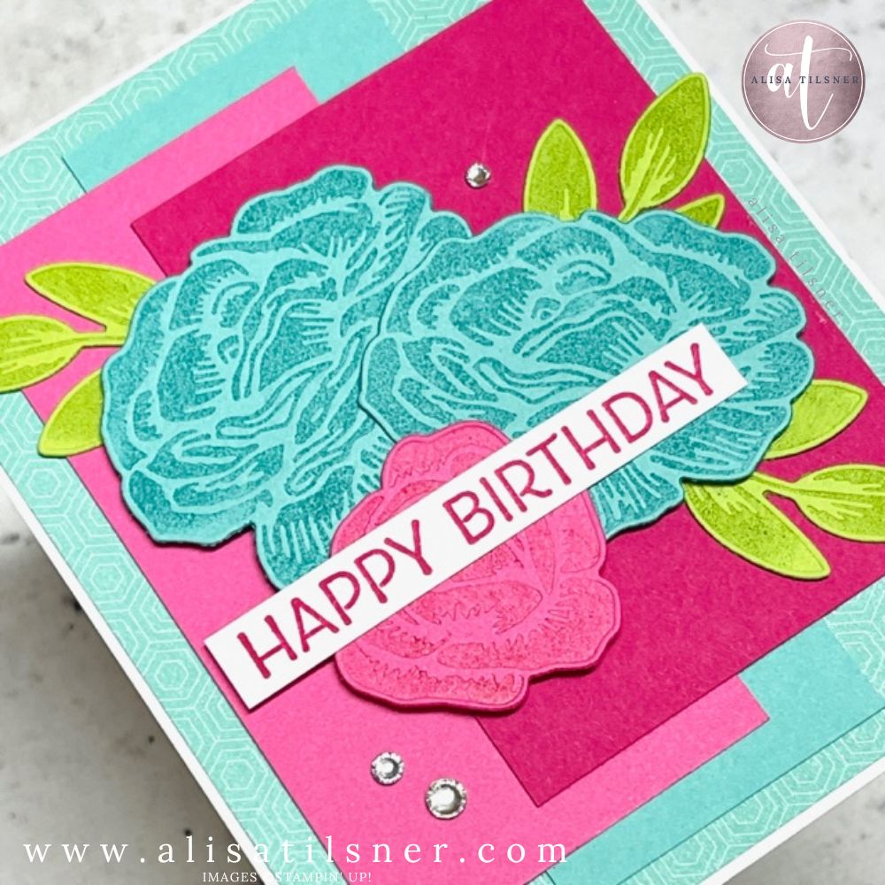 stampin up brushed bouquet