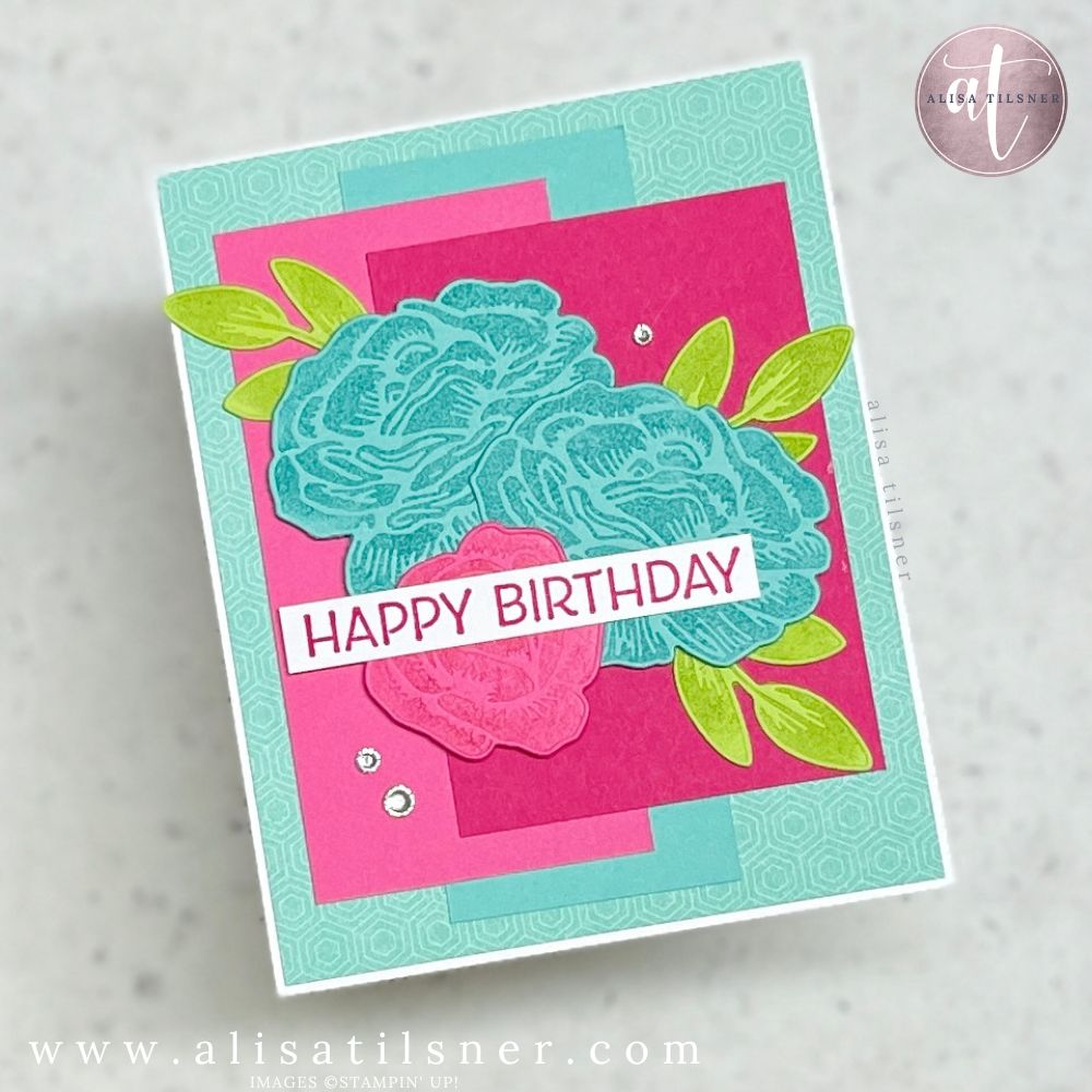 stampin up brushed bouquet