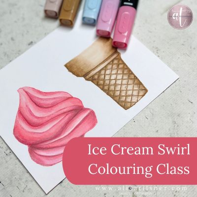 Ice Cream Swirl Colouring Class