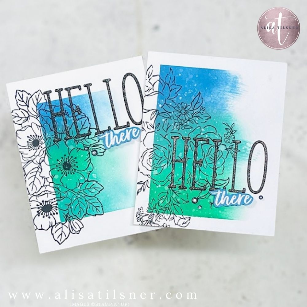2 Cards Using Ink Blending