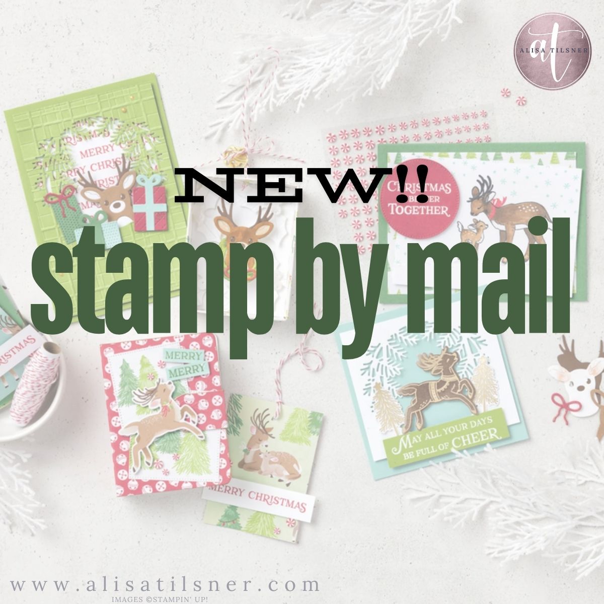 Reindeer Days Stamp by Mail