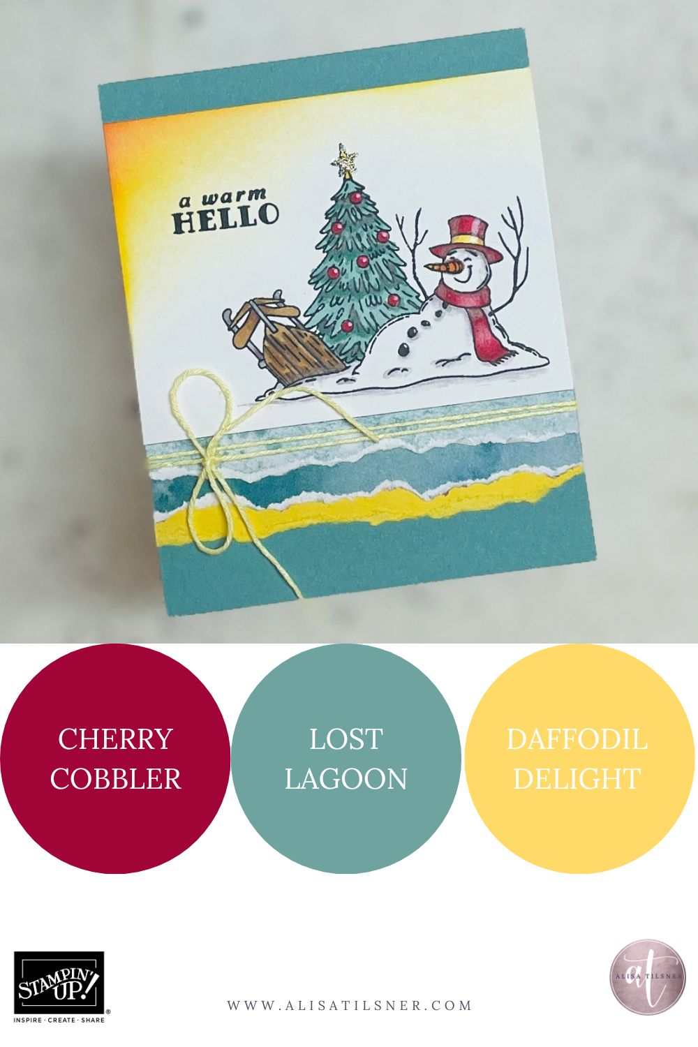 4 Cards Featuring Stampin Up Filled with Cheer