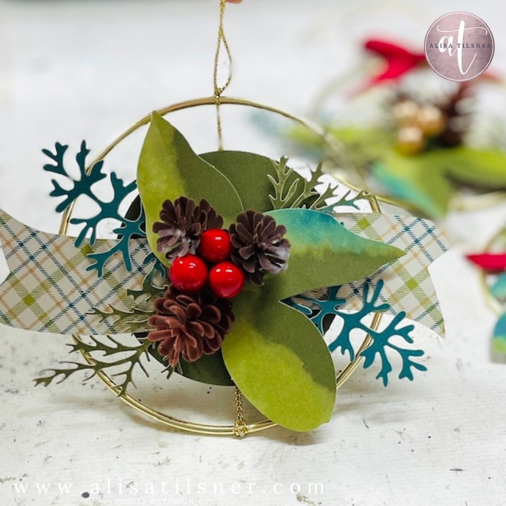 stampin up christmas ornament kit