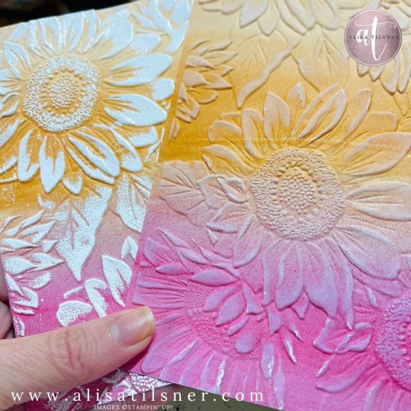 Sunflower 3D Embossing Folder Techniques