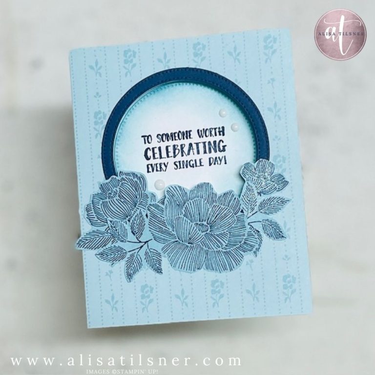 Stampin Up True Blue Florals DSP