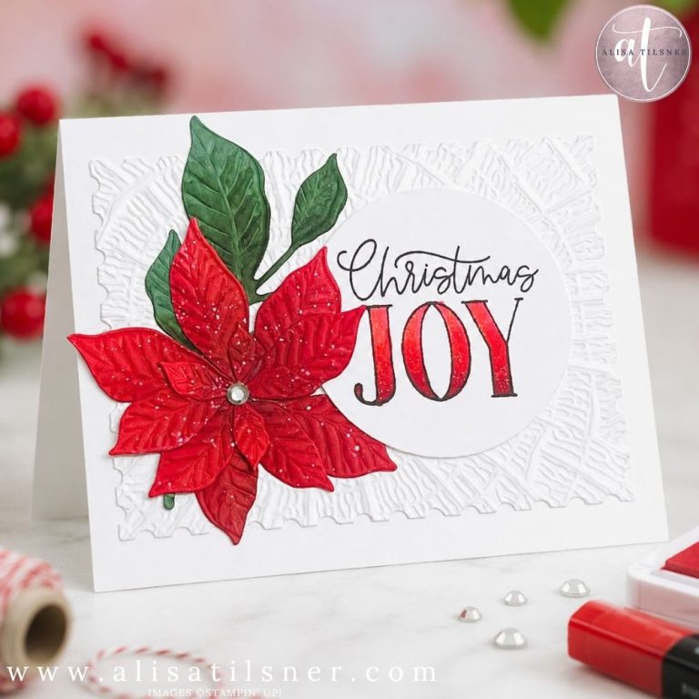 stampin up pretty poinsettia bundle
