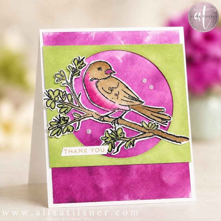 stampin up under my wing card
