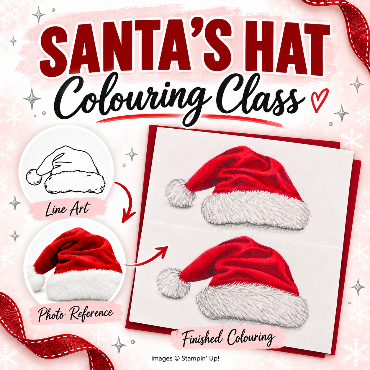 Santa's Hat Colouring Class